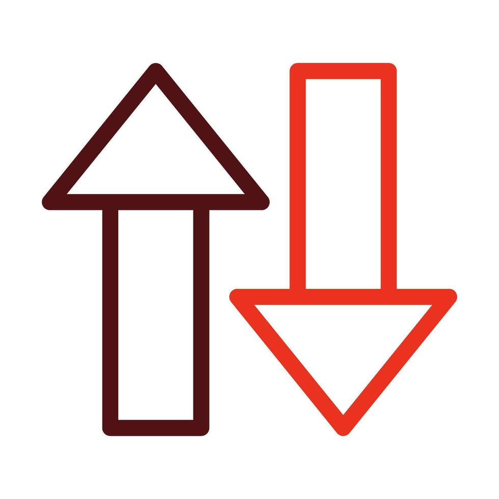 Sort Vector Thick Line Two Color Icons For Personal And Commercial Use.