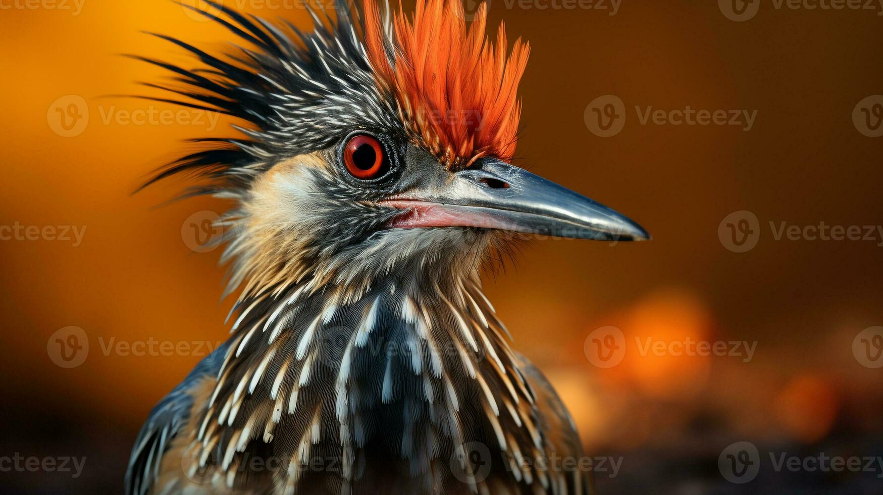 Close-up photo of a Roadrunner looking any direction in the Desert. Generative AI