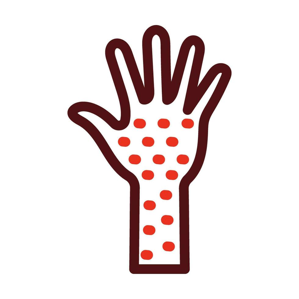 Allergy Vector Thick Line Two Color Icons For Personal And Commercial Use.