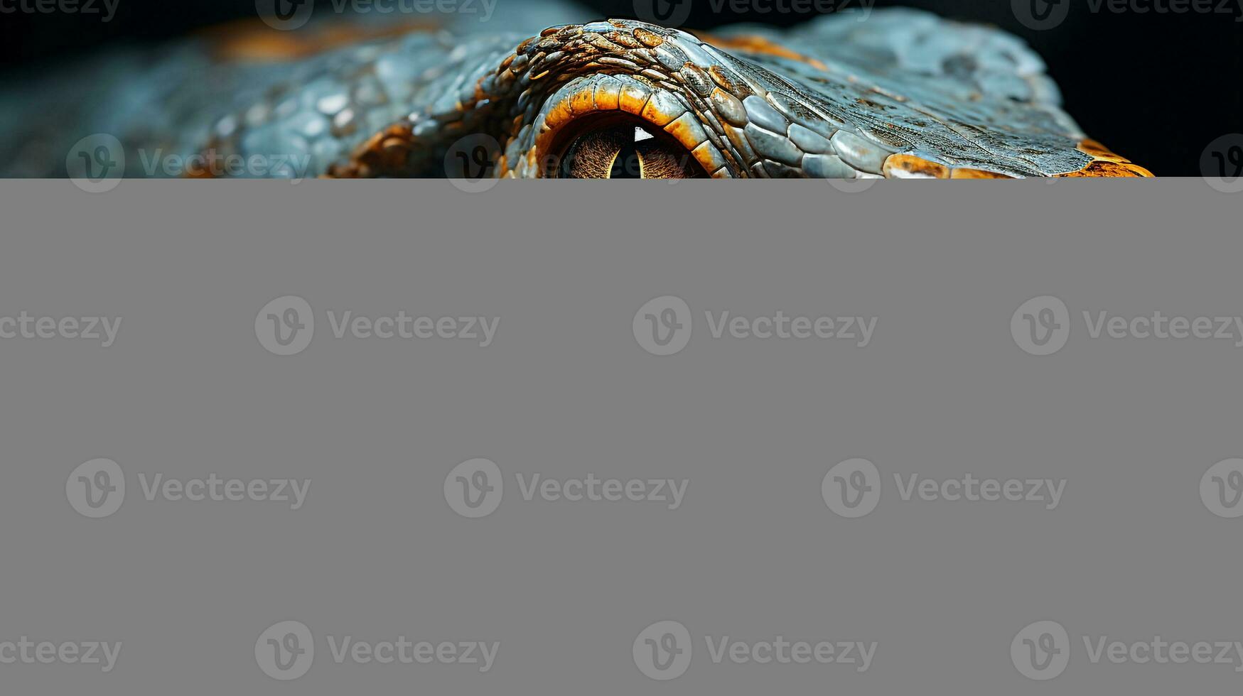 Close-up photo of a Python looking in their habitat. Generative AI