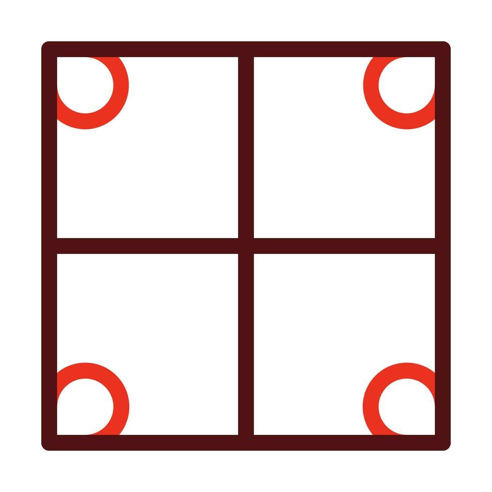 Tiles Vector Thick Line Two Color Icons For Personal And Commercial Use.