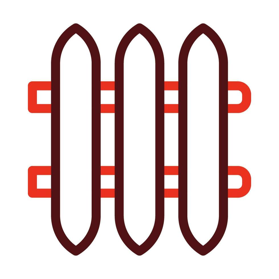 Heating Vector Thick Line Two Color Icons For Personal And Commercial Use.