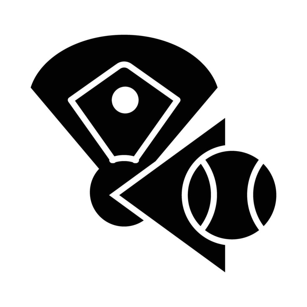 Home Run Vector Glyph Icon For Personal And Commercial Use.