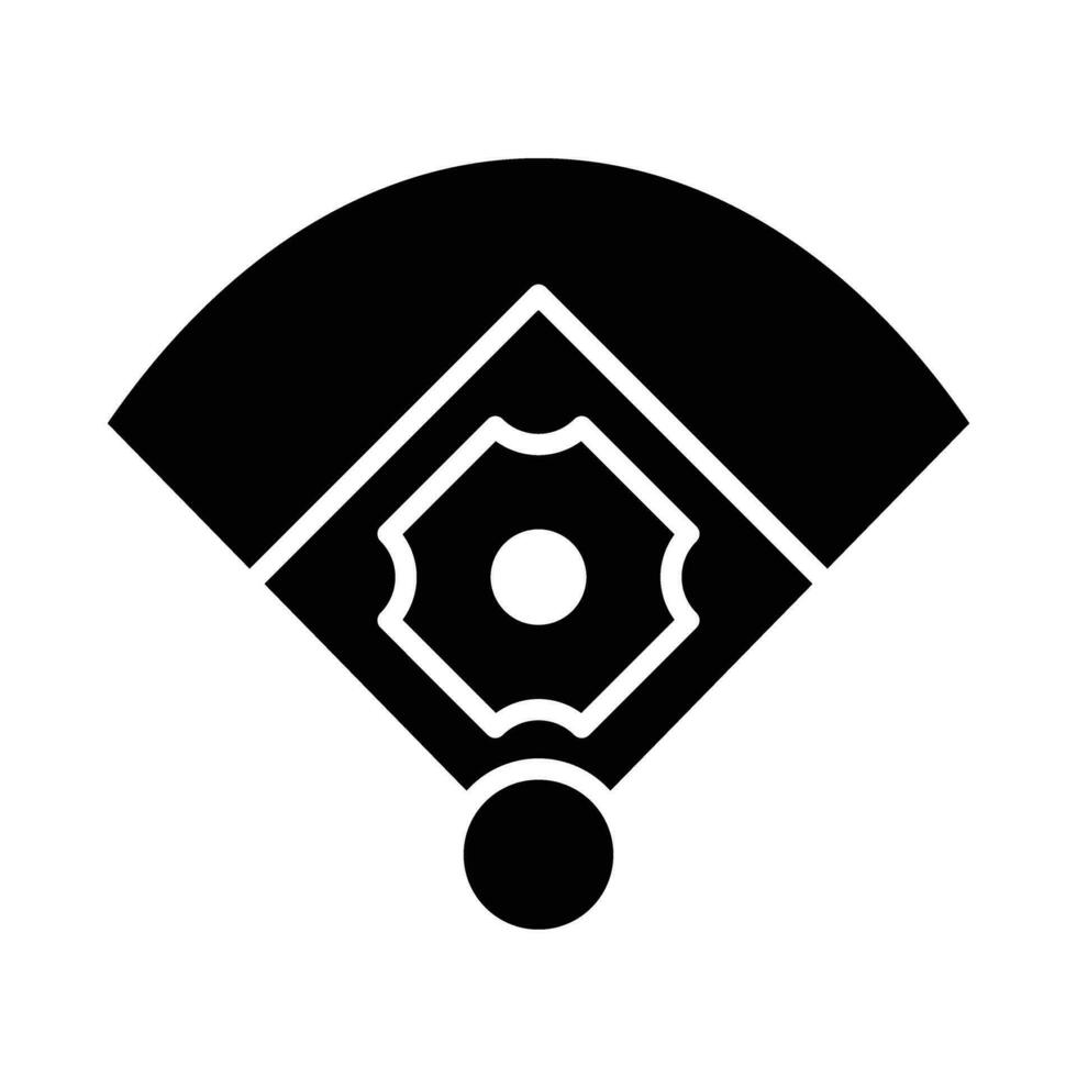 Outfield Vector Glyph Icon For Personal And Commercial Use.