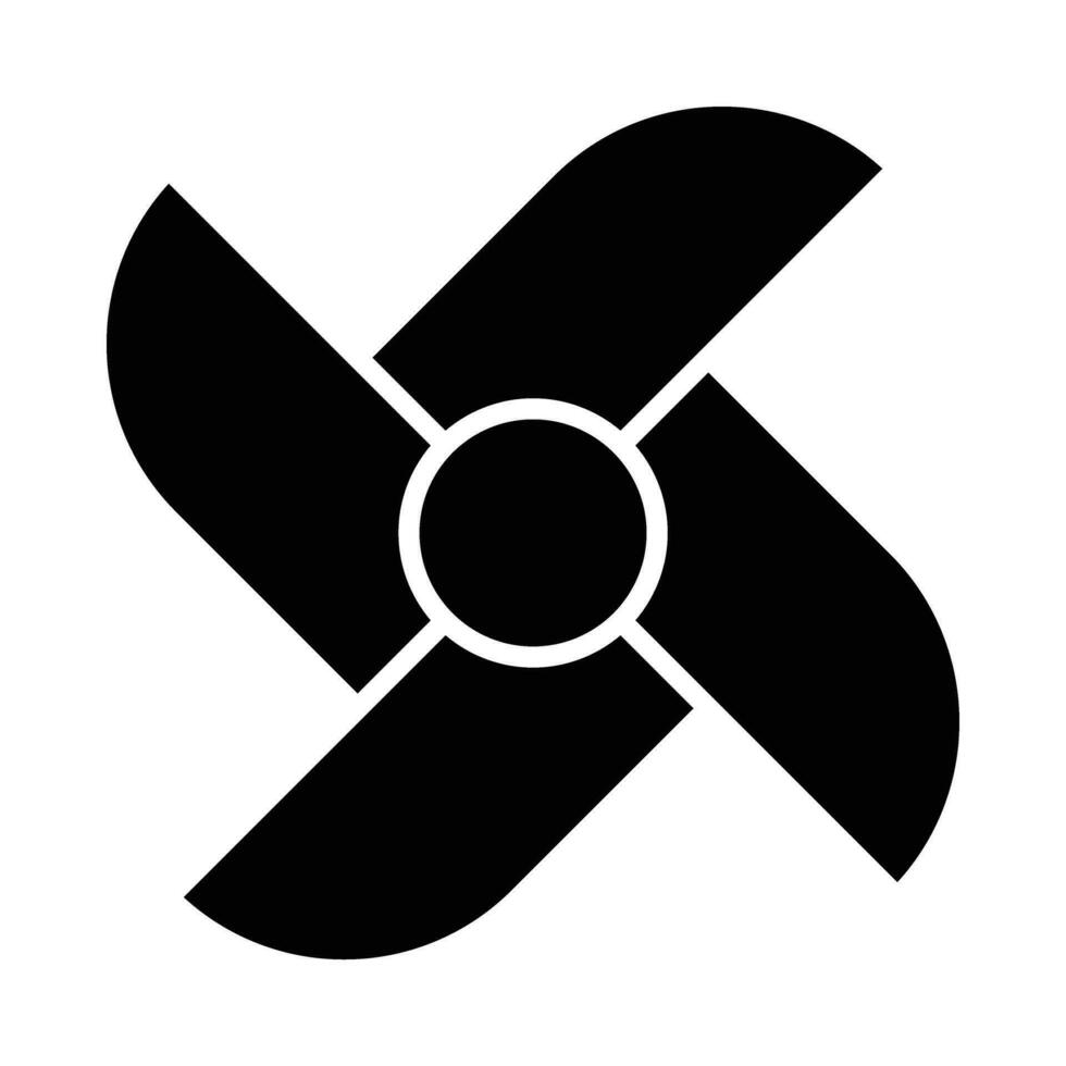 Pinwheel Vector Glyph Icon For Personal And Commercial Use.