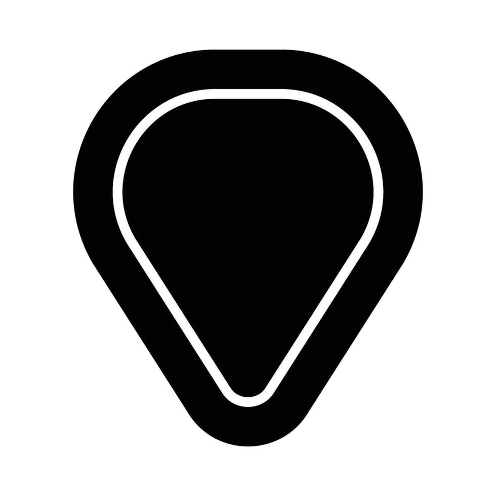 Plectrum Vector Glyph Icon For Personal And Commercial Use.