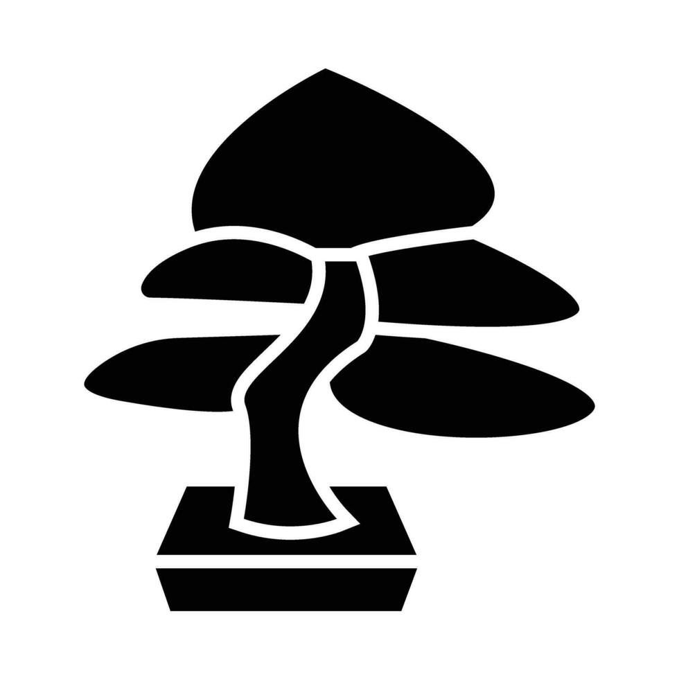Bonsai Vector Glyph Icon For Personal And Commercial Use.