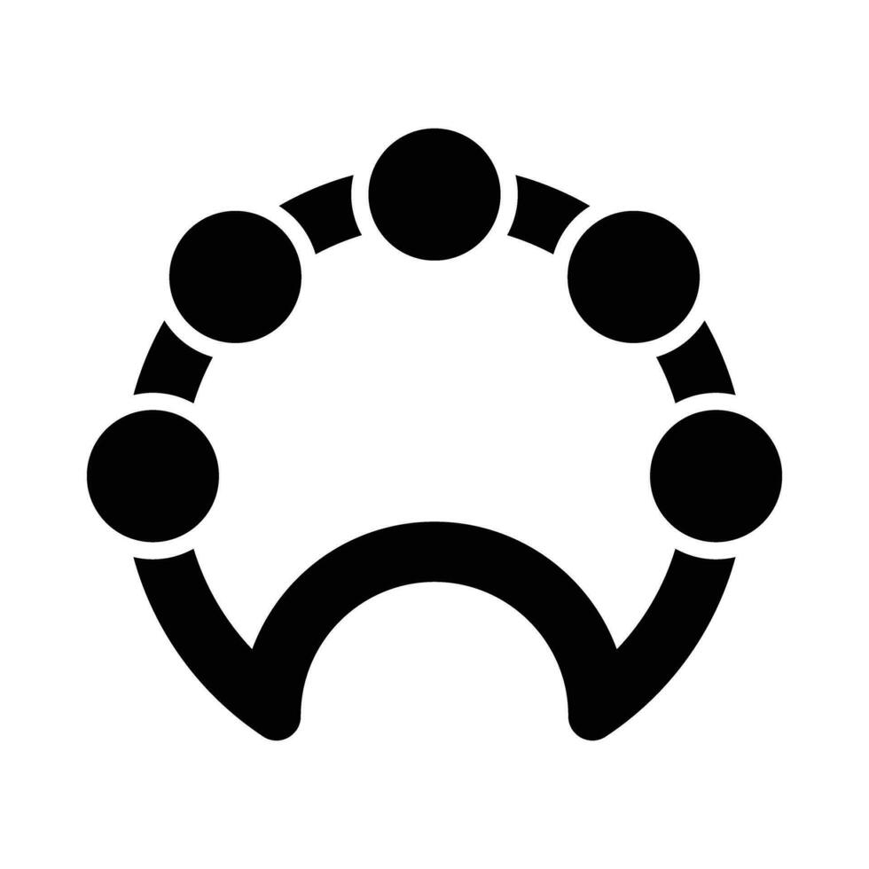 Tambourine Vector Glyph Icon For Personal And Commercial Use.