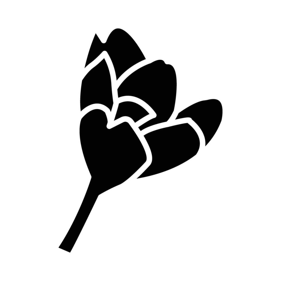 Crocus Vector Glyph Icon For Personal And Commercial Use.