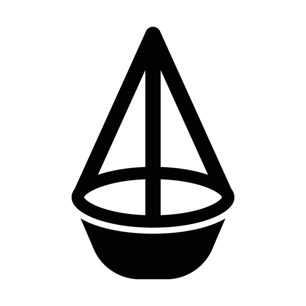 Hanging Basket Vector Glyph Icon For Personal And Commercial Use.