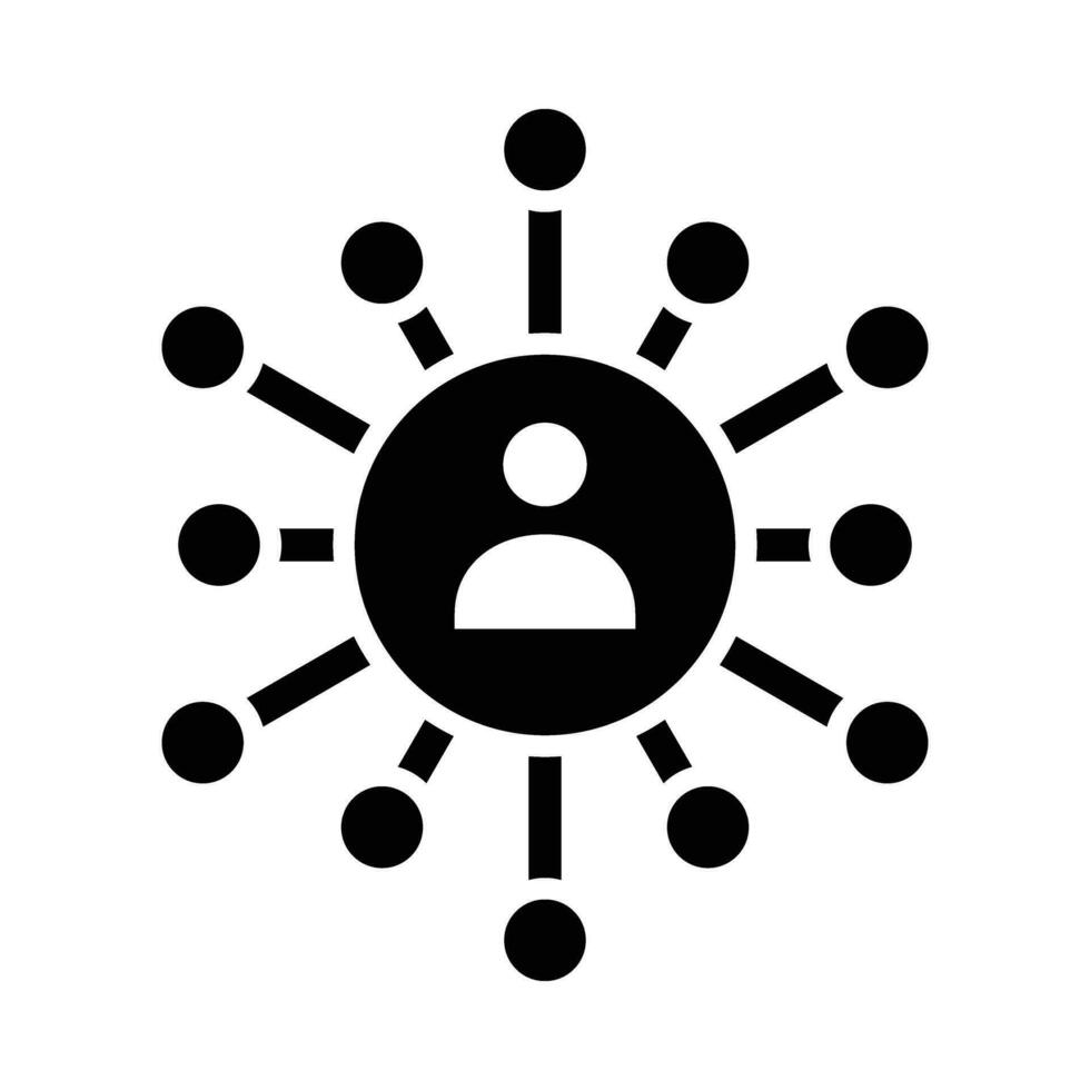 Networking Skills Vector Glyph Icon For Personal And Commercial Use.