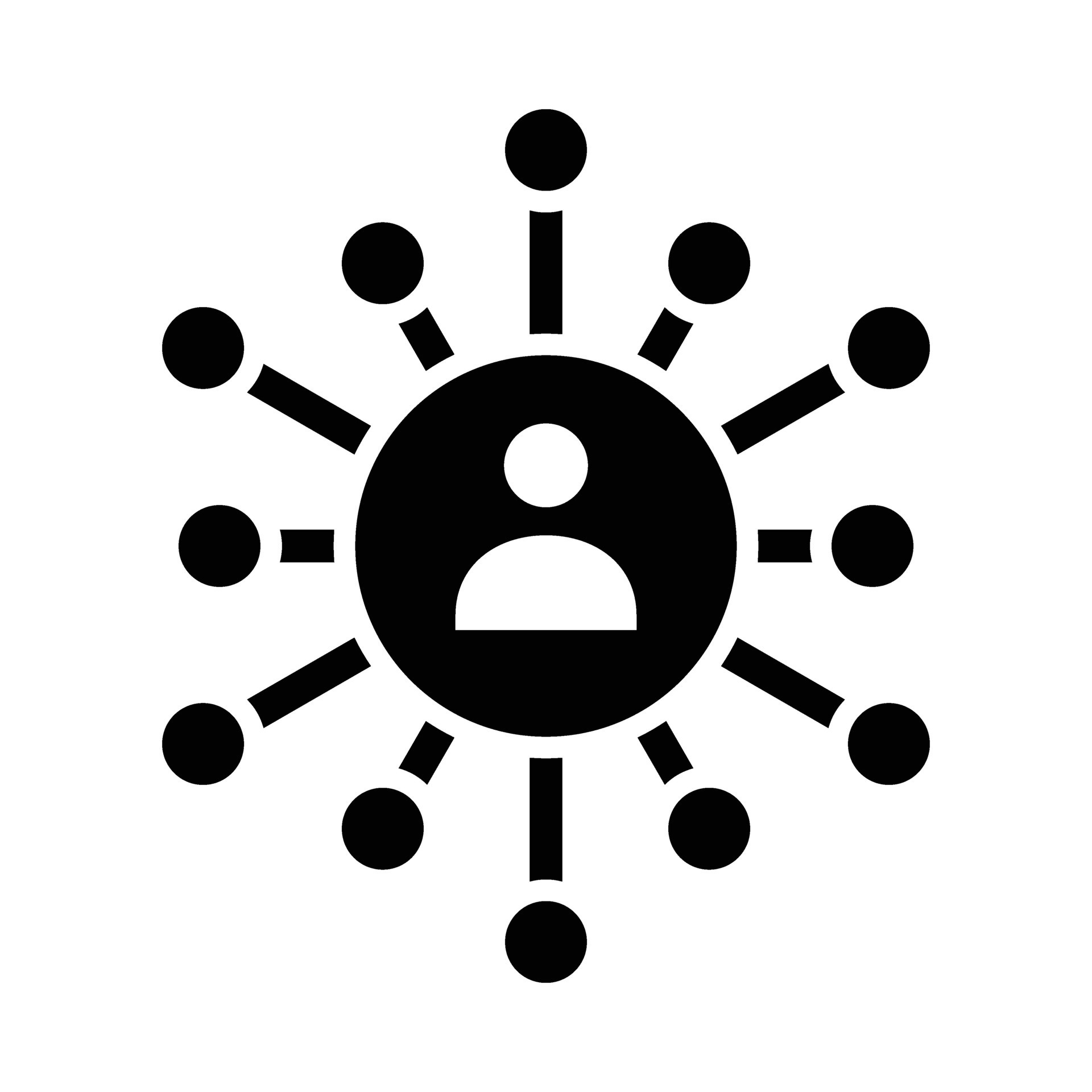 Networking Skills Vector Glyph Icon For Personal And Commercial Use