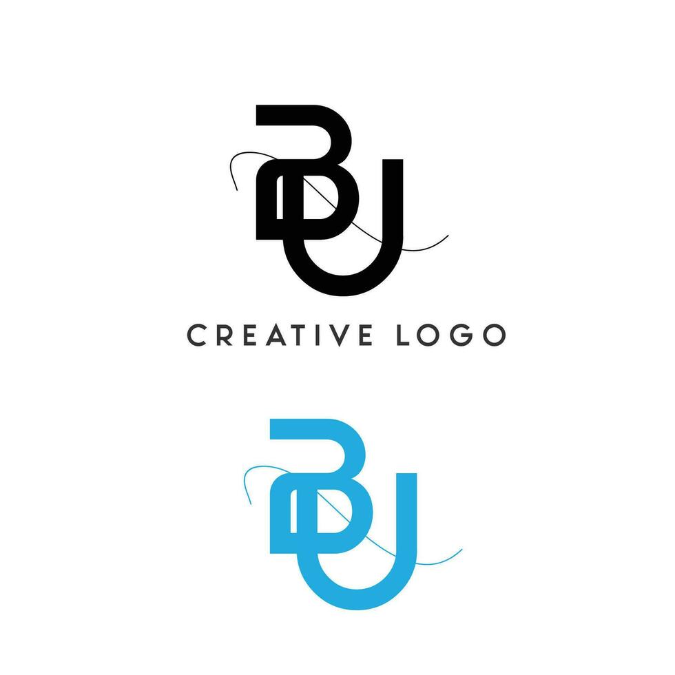 BU initial logo vector