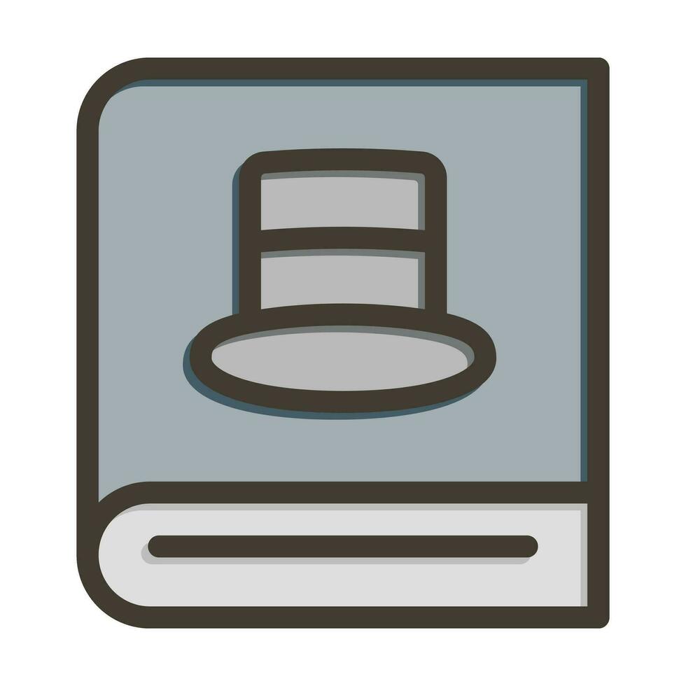 Detective Book Vector Thick Line Filled Colors Icon For Personal And Commercial Use.