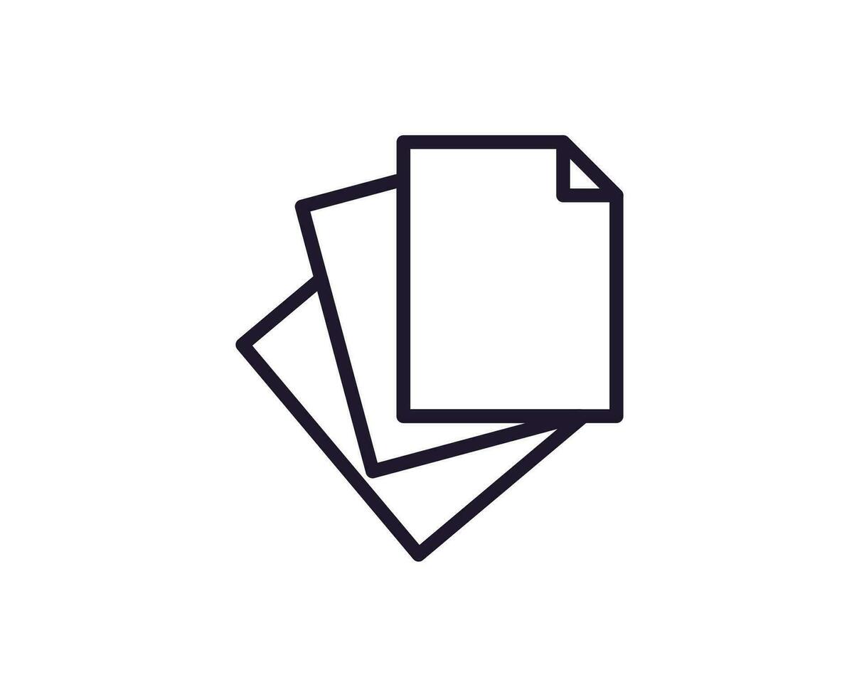 Single line icon of file on isolated white background. High quality editable stroke for mobile apps, web design, websites, online shops etc. vector