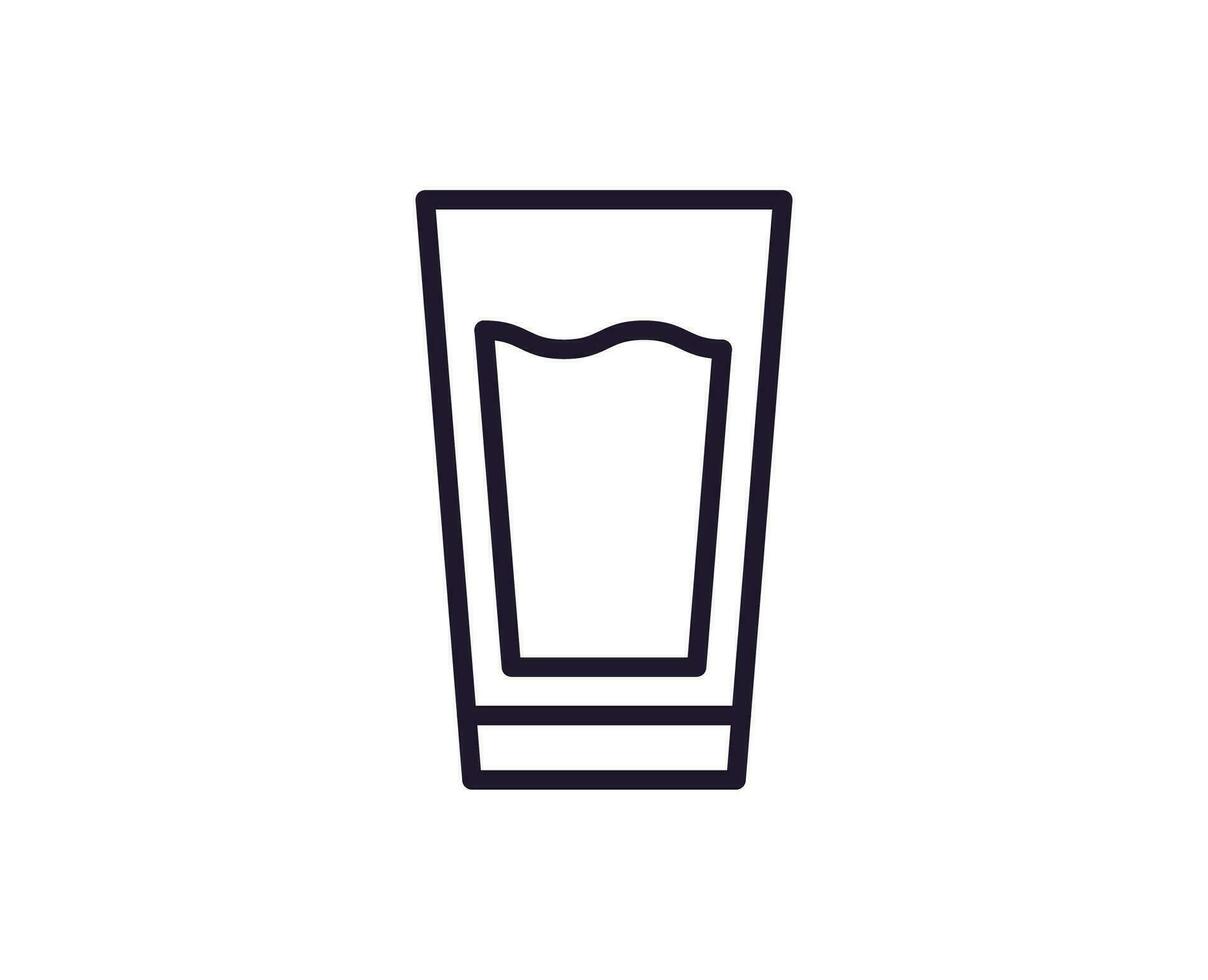 Drinks concept. Modern outline high quality illustration for banners, flyers and web sites. Editable stroke in trendy flat style. Line icon of drink vector