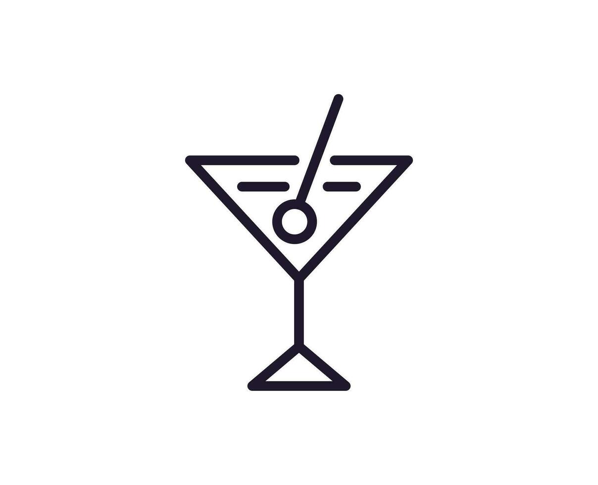 Drinks concept. Modern outline high quality illustration for banners, flyers and web sites. Editable stroke in trendy flat style. Line icon of drink vector