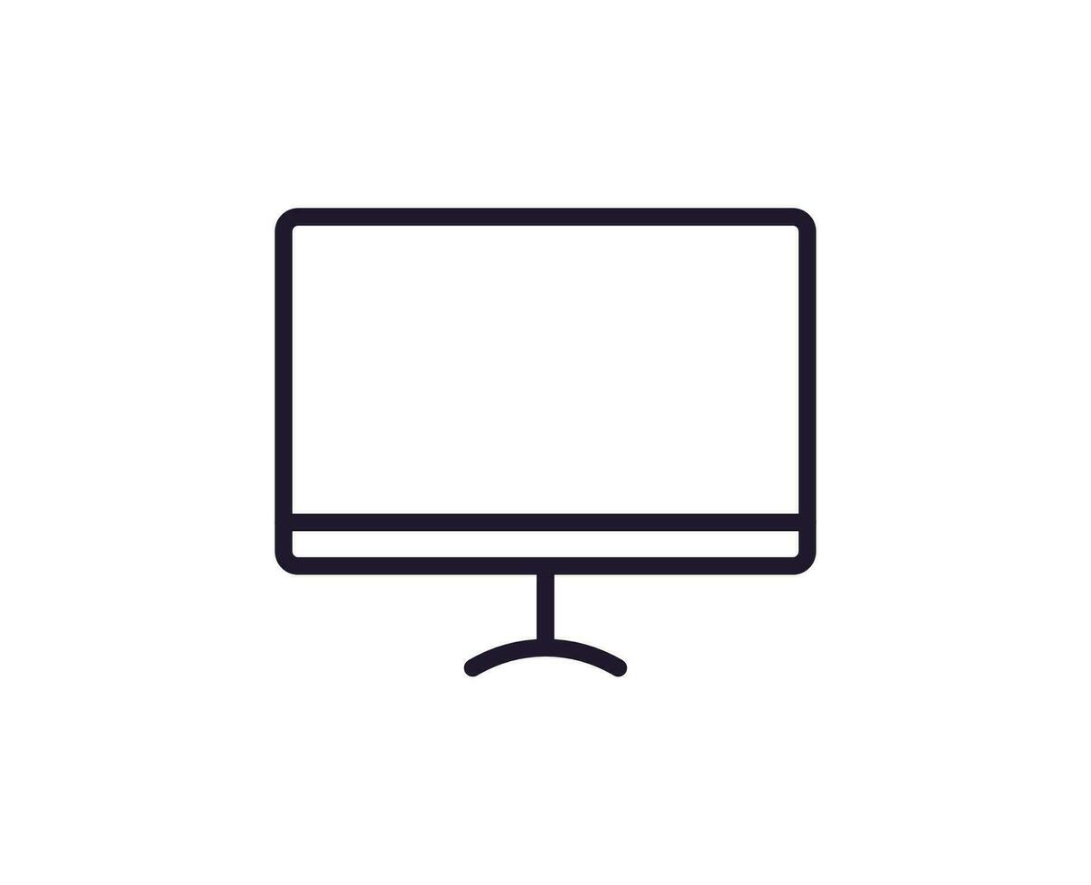 Device line icon on white background vector