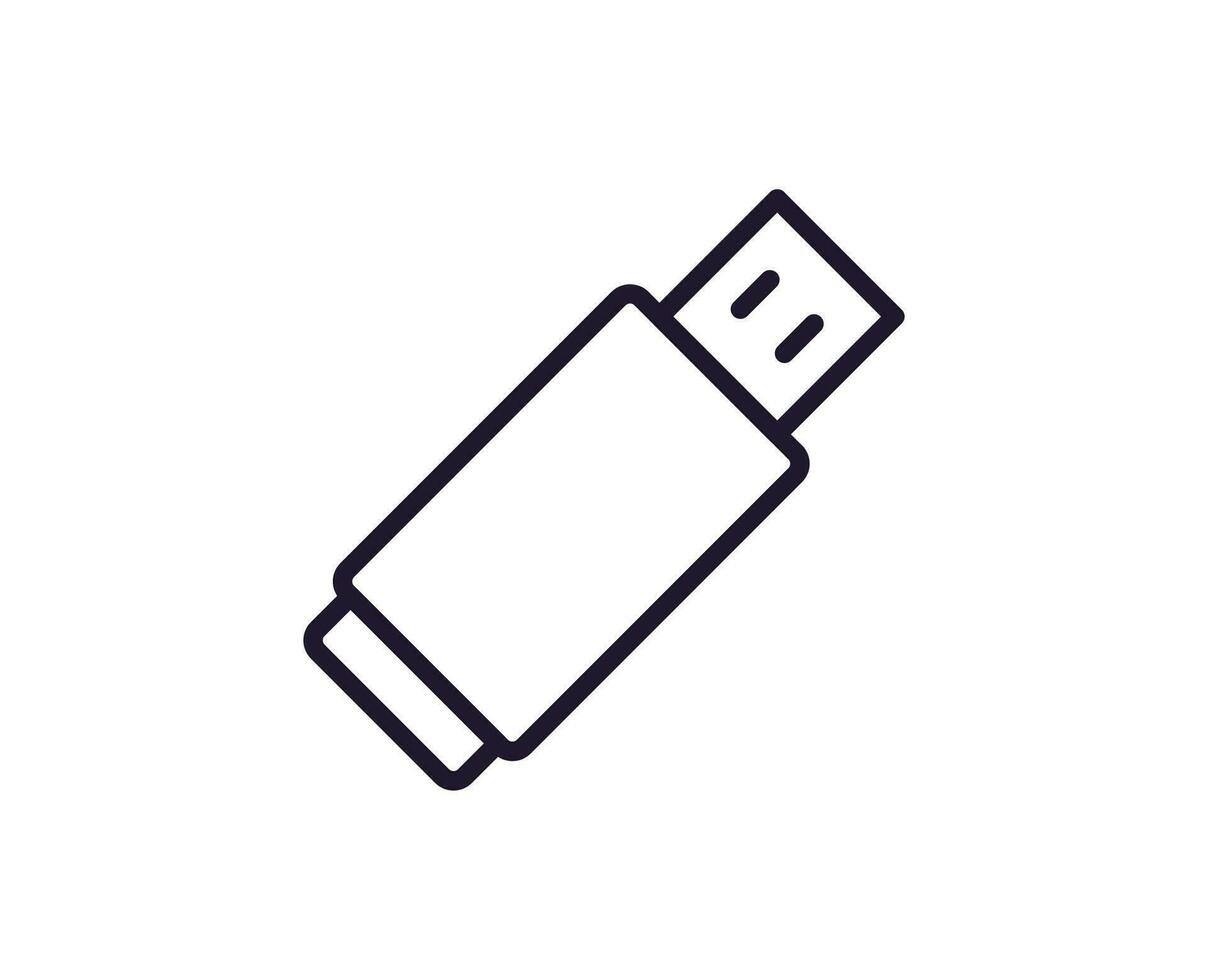 Device line icon on white background vector