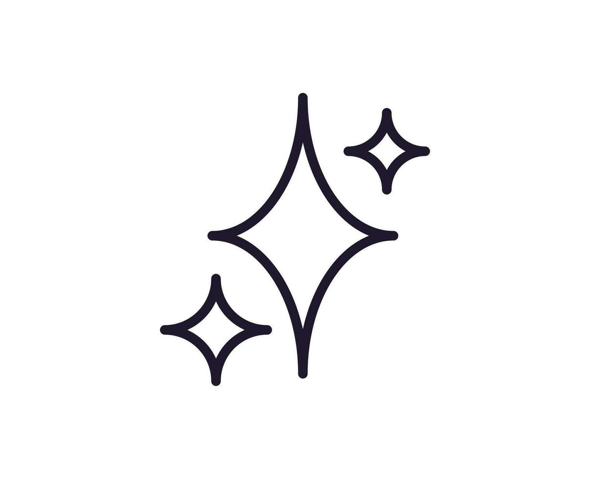 Single line icon of star on isolated white background. High quality editable stroke for mobile apps, web design, websites, online shops etc. vector