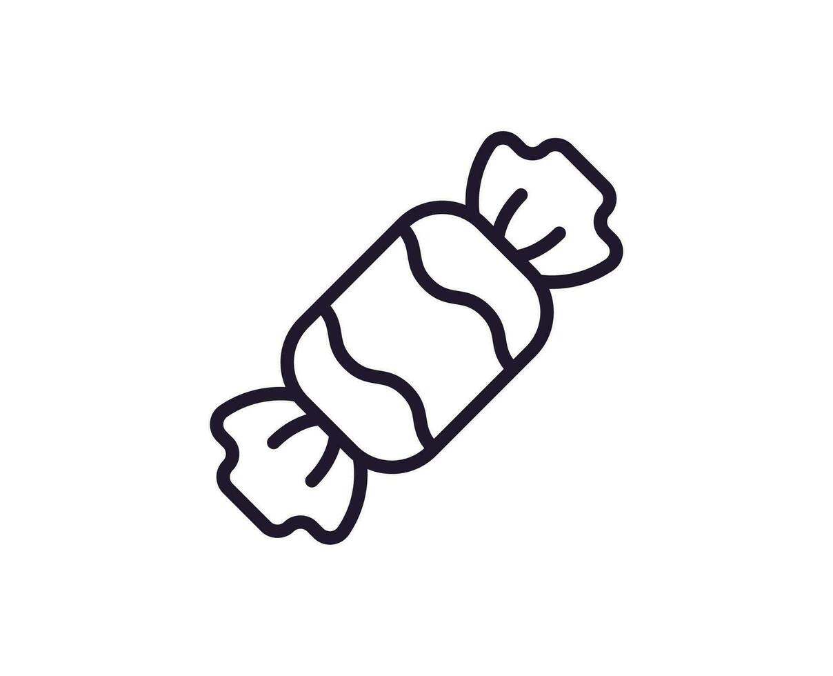 Single line icon of candy High quality vector illustration for design, web sites, internet shops, online books etc. Editable stroke in trendy flat style isolated on white background