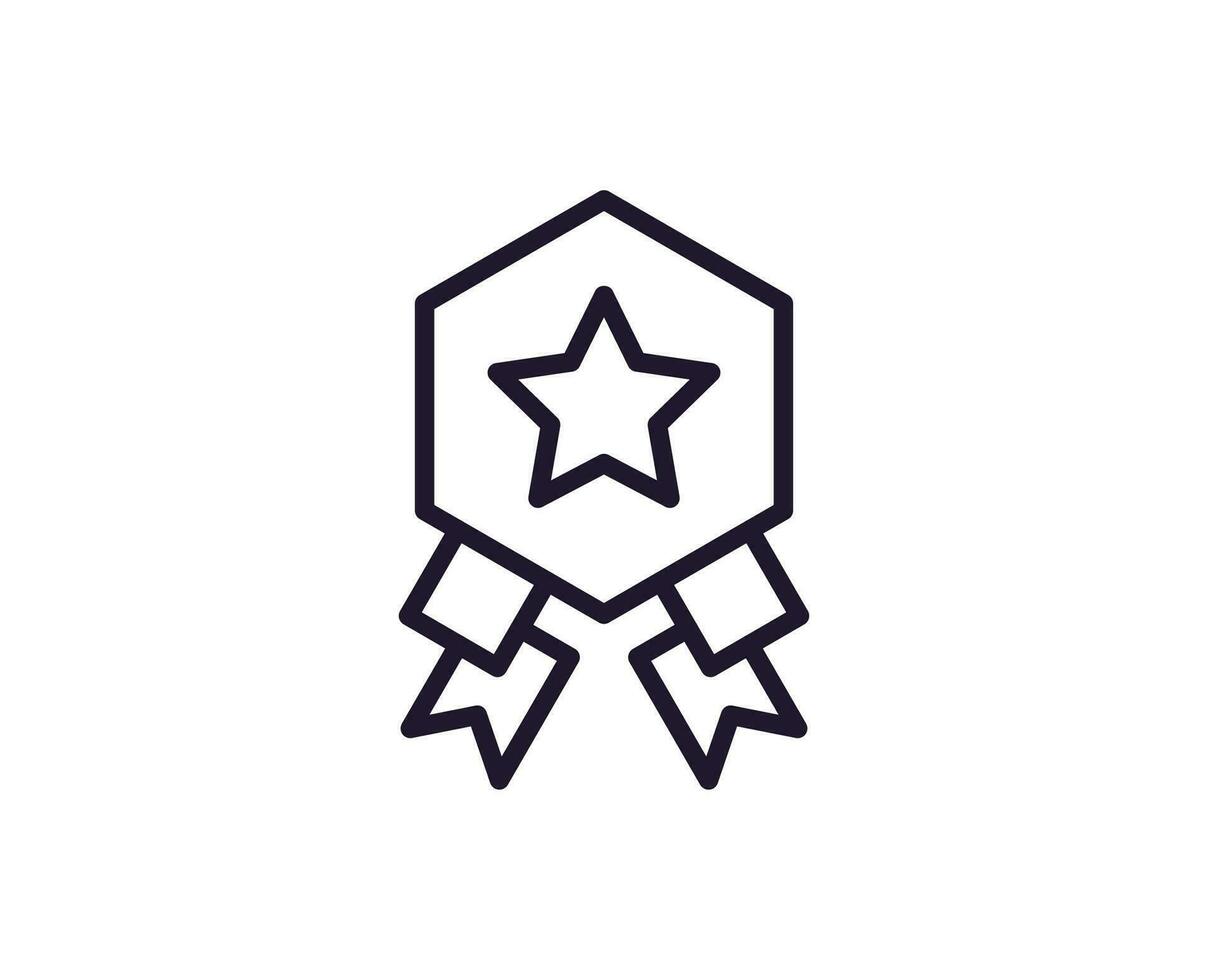 Single line icon of star on isolated white background. High quality editable stroke for mobile apps, web design, websites, online shops etc. vector