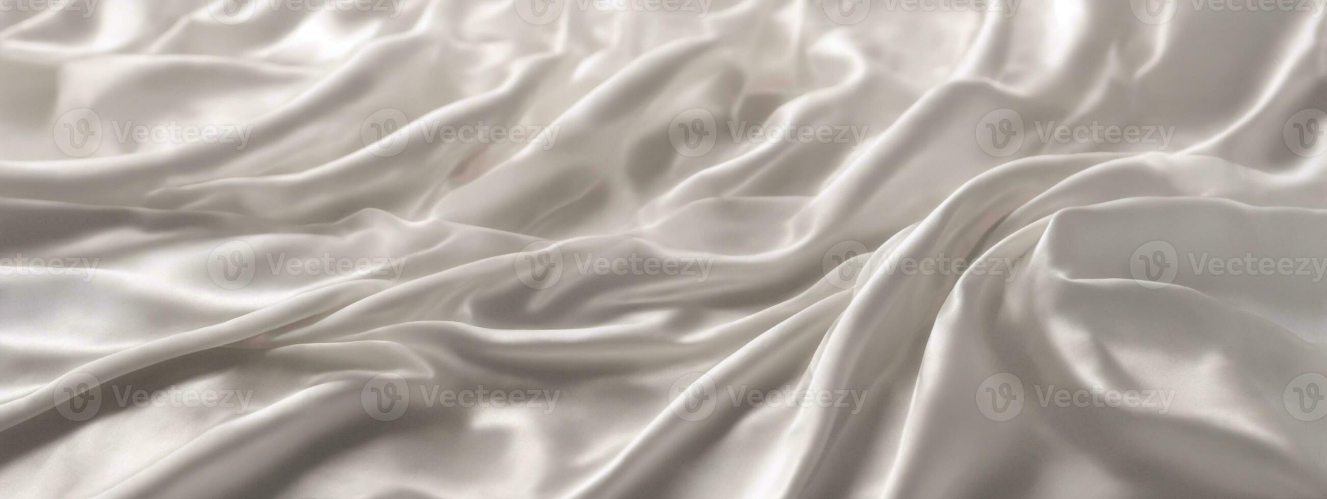 White silk fabric texture luxurious background. AI generated photo