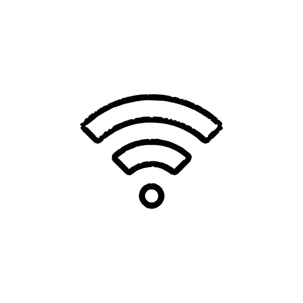 Wireless icon. Simple style network company poster background symbol. Wireless brand logo design element. Wireless t-shirt printing. Vector for sticker.