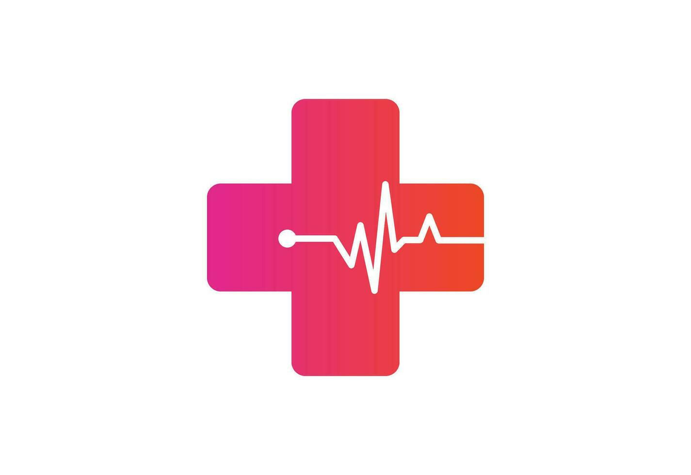 médico y salud cuidado centrar logo diseño, vector diseño modelo