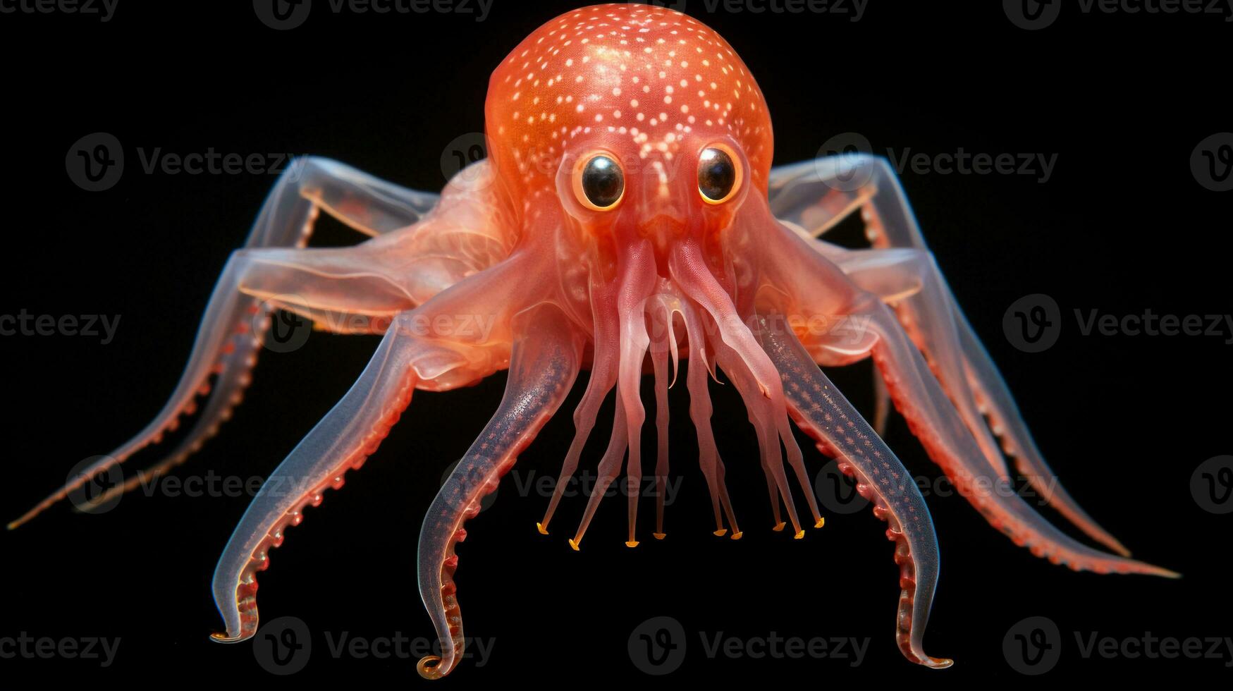 fauna silvestre fotografía de foto de vampiro calamar. generativo ai