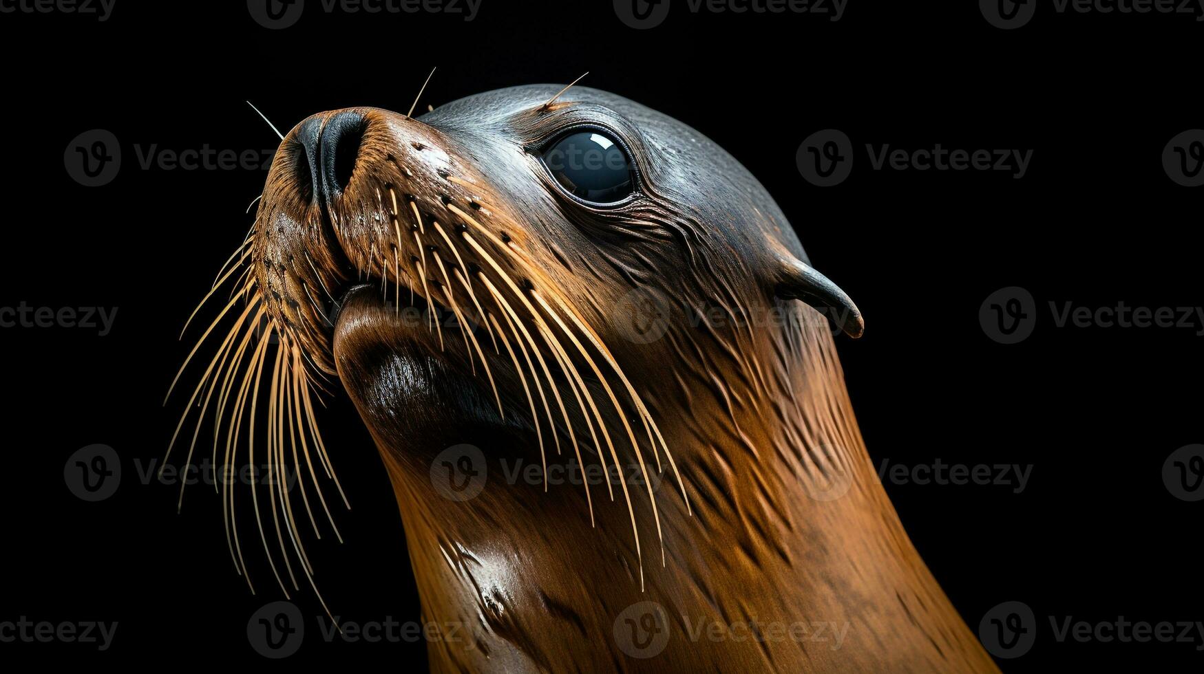 Wildlife photography of Photo of Sea Lion. Generative AI