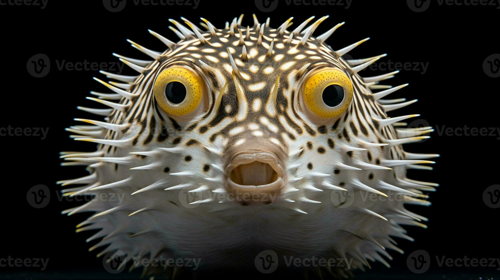 fauna silvestre fotografía de foto de pez globo. generativo ai