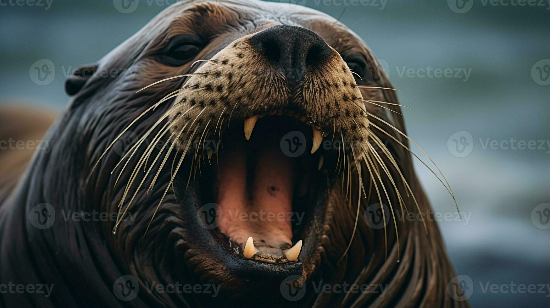 Wildlife photography of Photo of Sea Lion. Generative AI