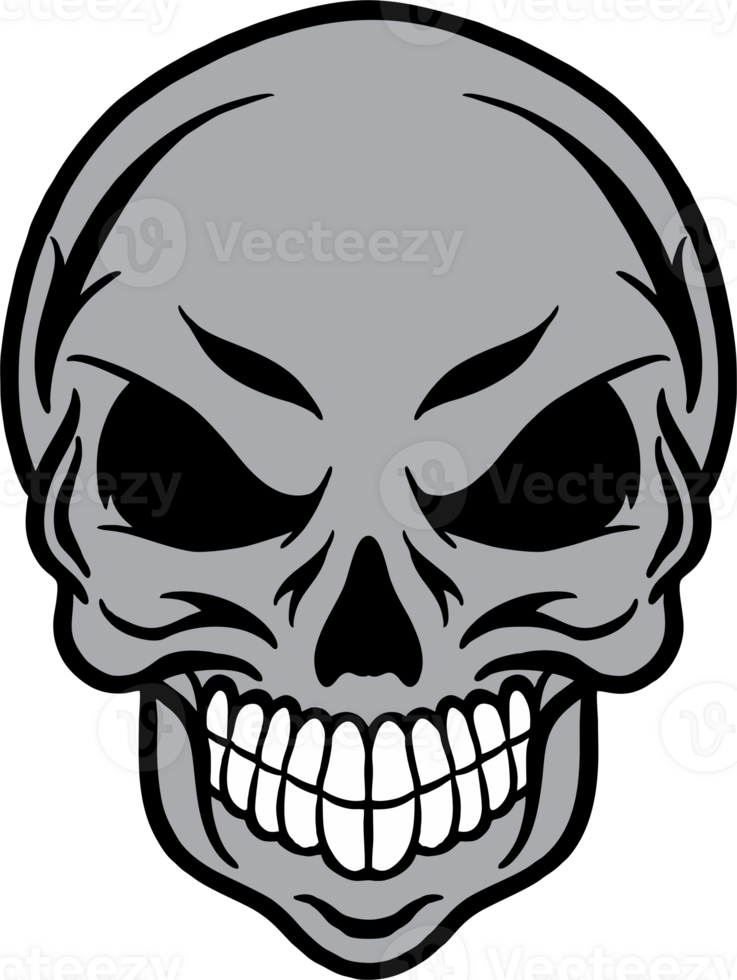 Skull head face png