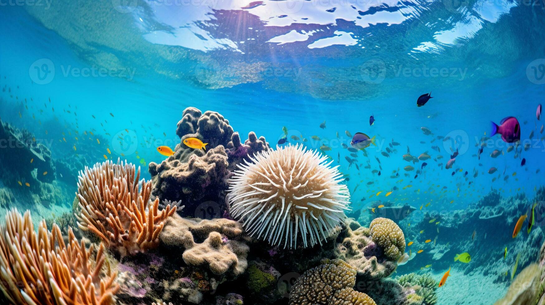 Ocean Photography. Generative AI photo