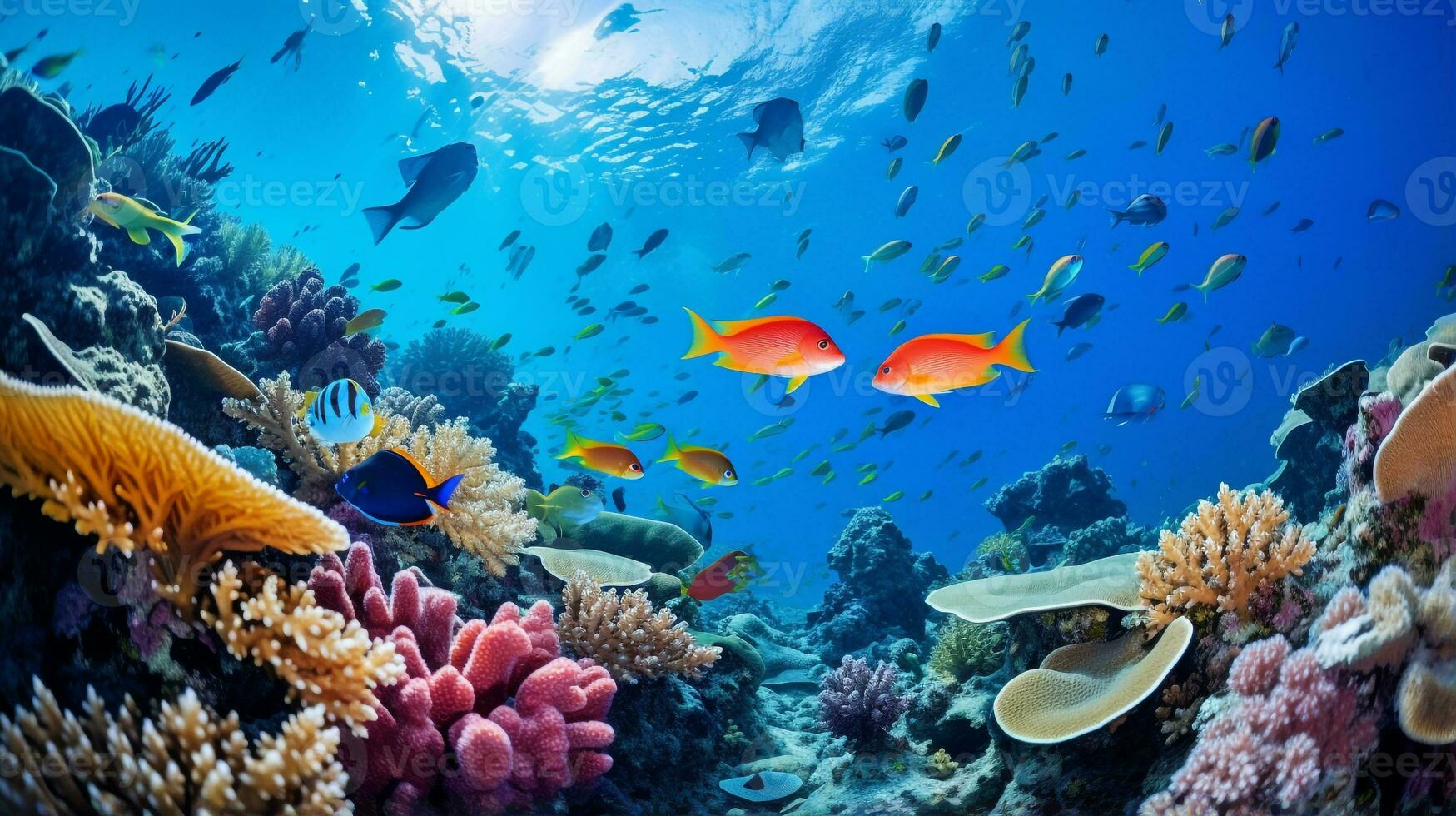 Marine life photography. Generative AI photo