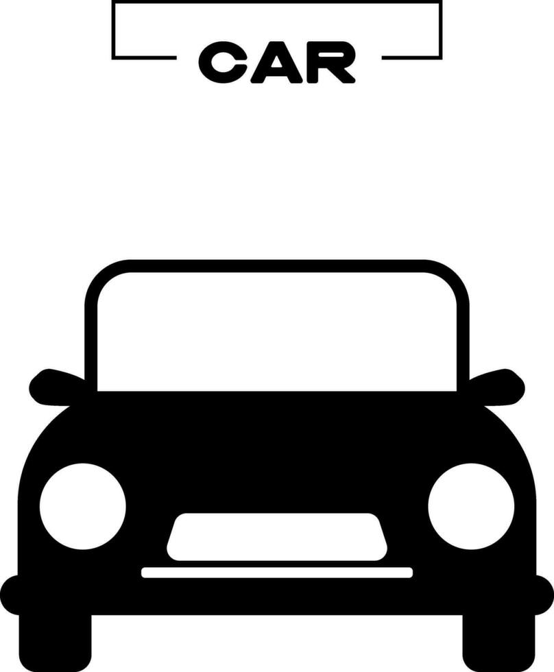 black car icon city road vector