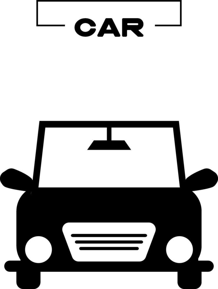 black car icon city road vector