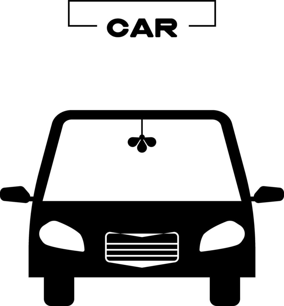 black car icon city road vector