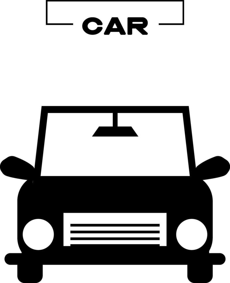 black car icon city road vector