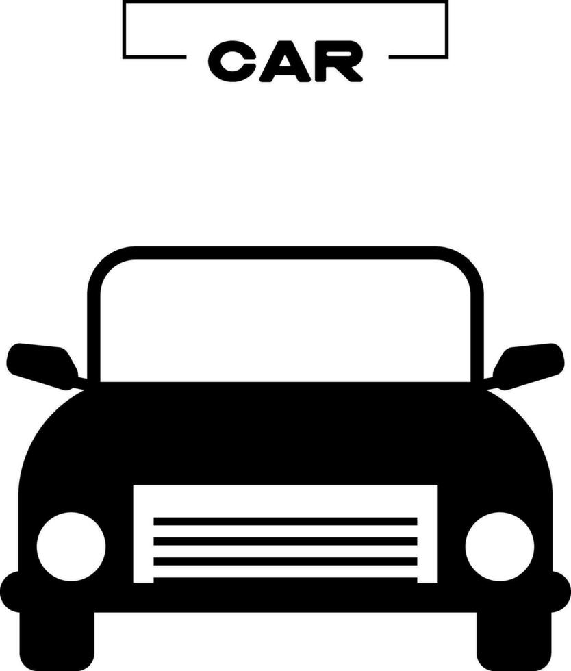 black car icon city road vector