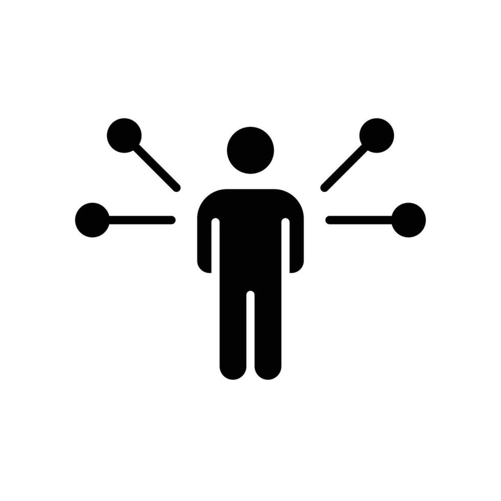 Business Concepts Skill training glyph icon. Career progress concept, personal growth idea of self development. Develop, learning, and goals Vector illustration. Design on white background. EPS 10