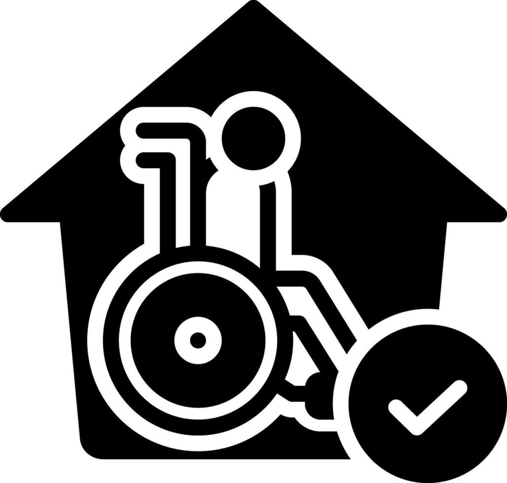 solid icon for accessible vector