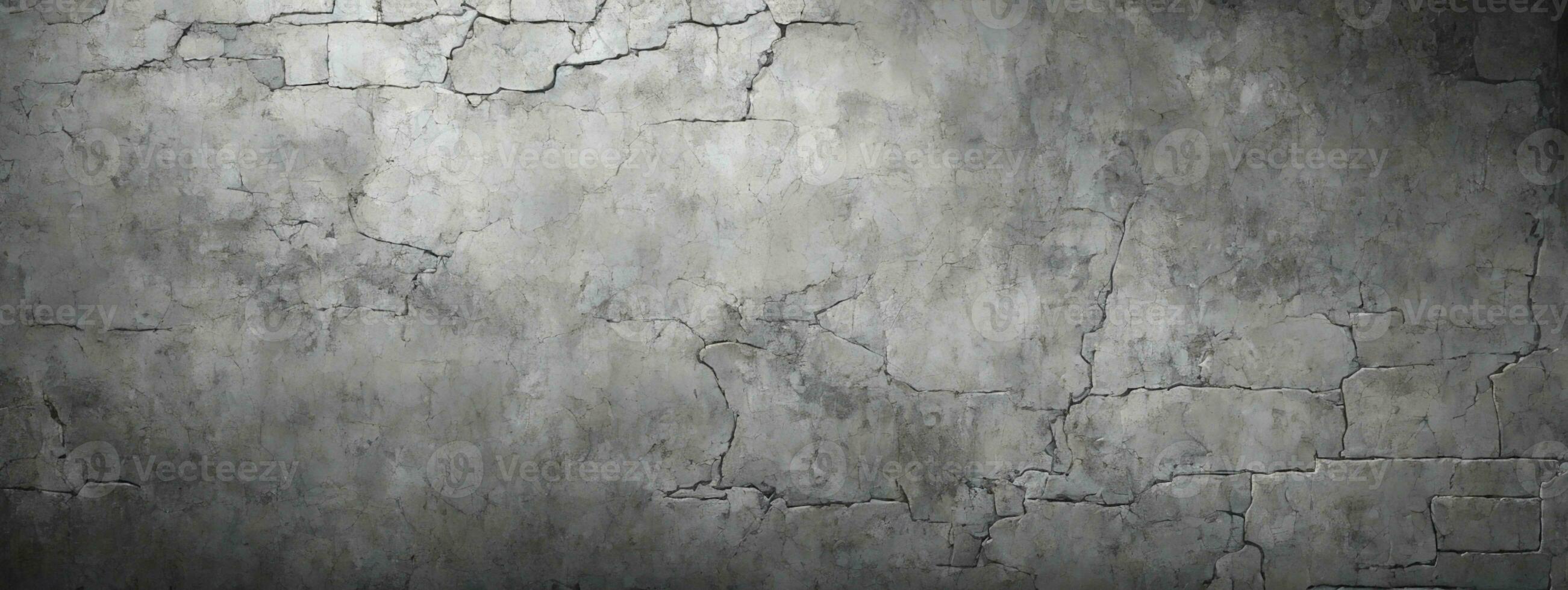 Old wall texture cement dark black gray background abstract grey color design are light with white gradient background.. AI generated photo