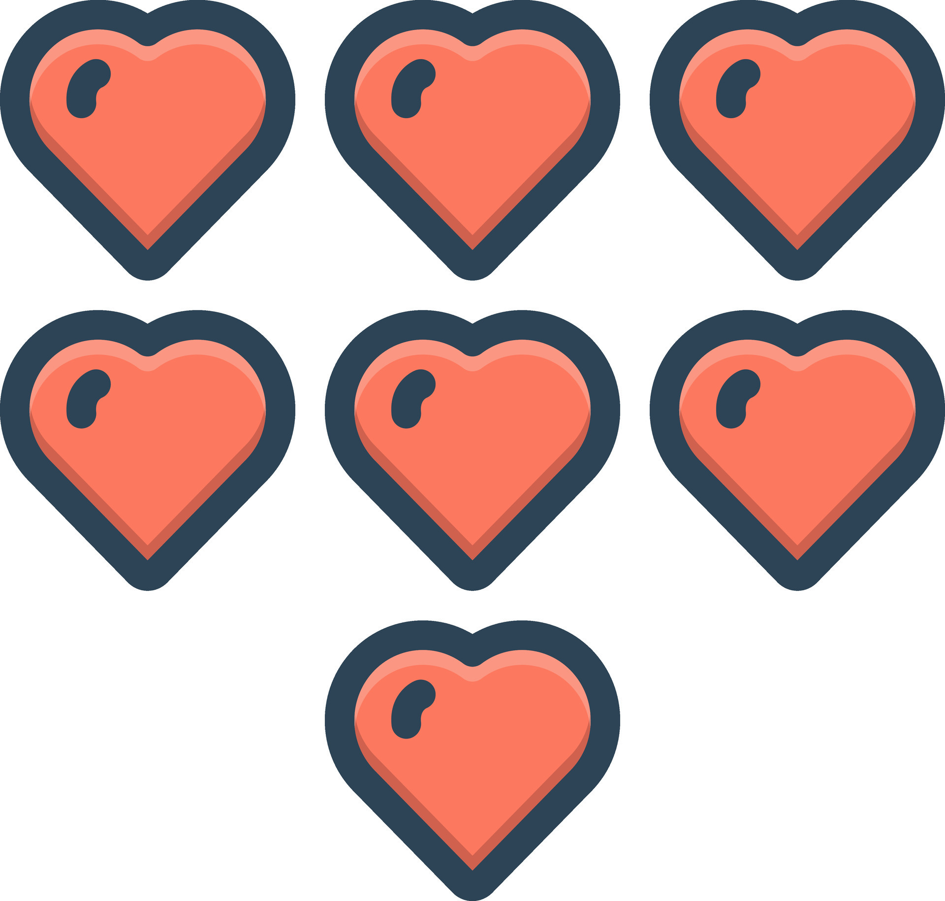 color icon for seven 29265793 Vector Art at Vecteezy