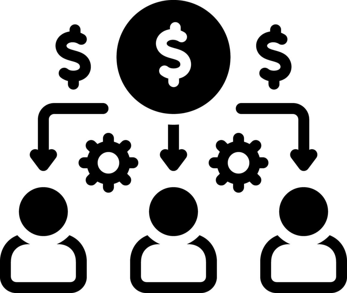 solid icon for gig connect vector