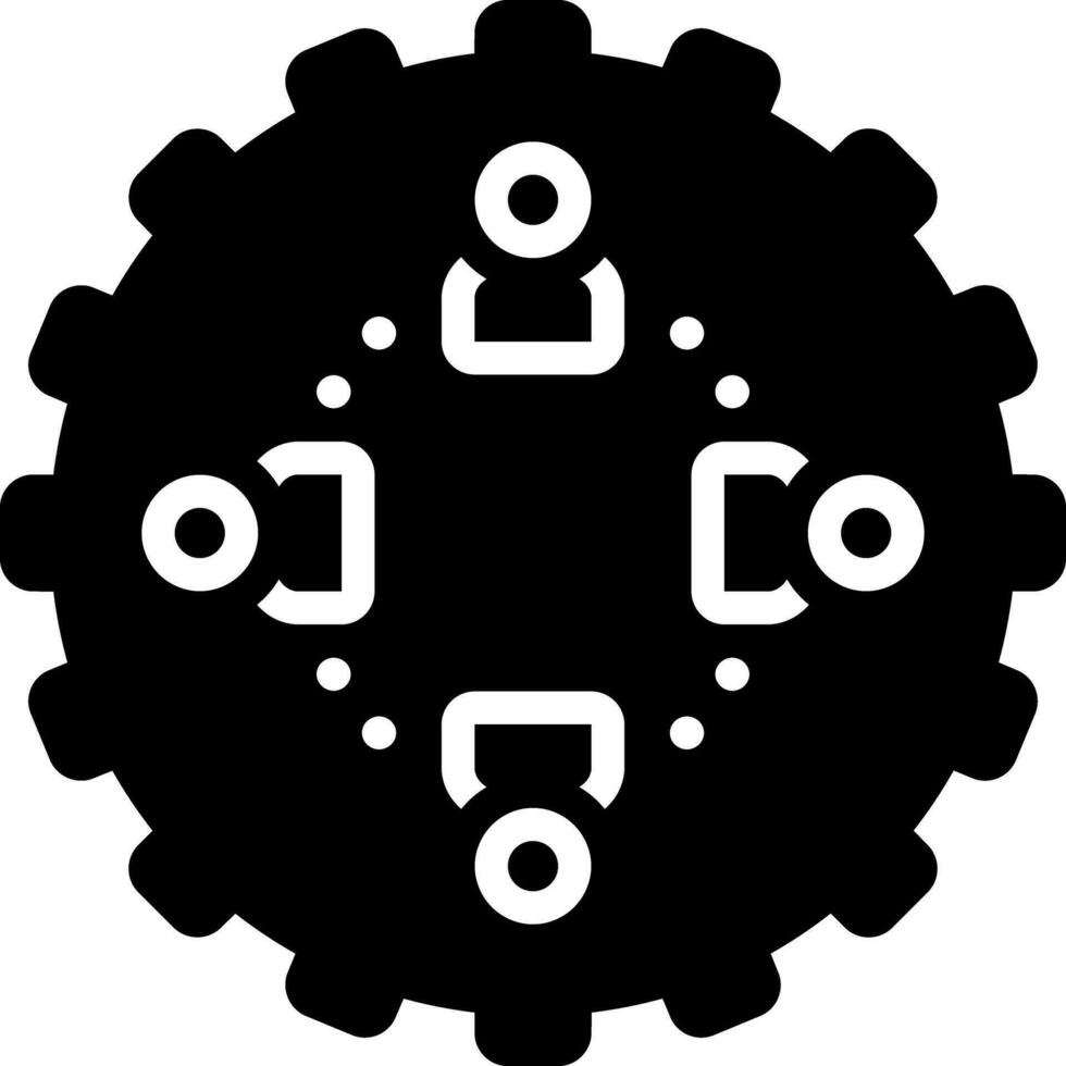 solid icon for collaboration vector