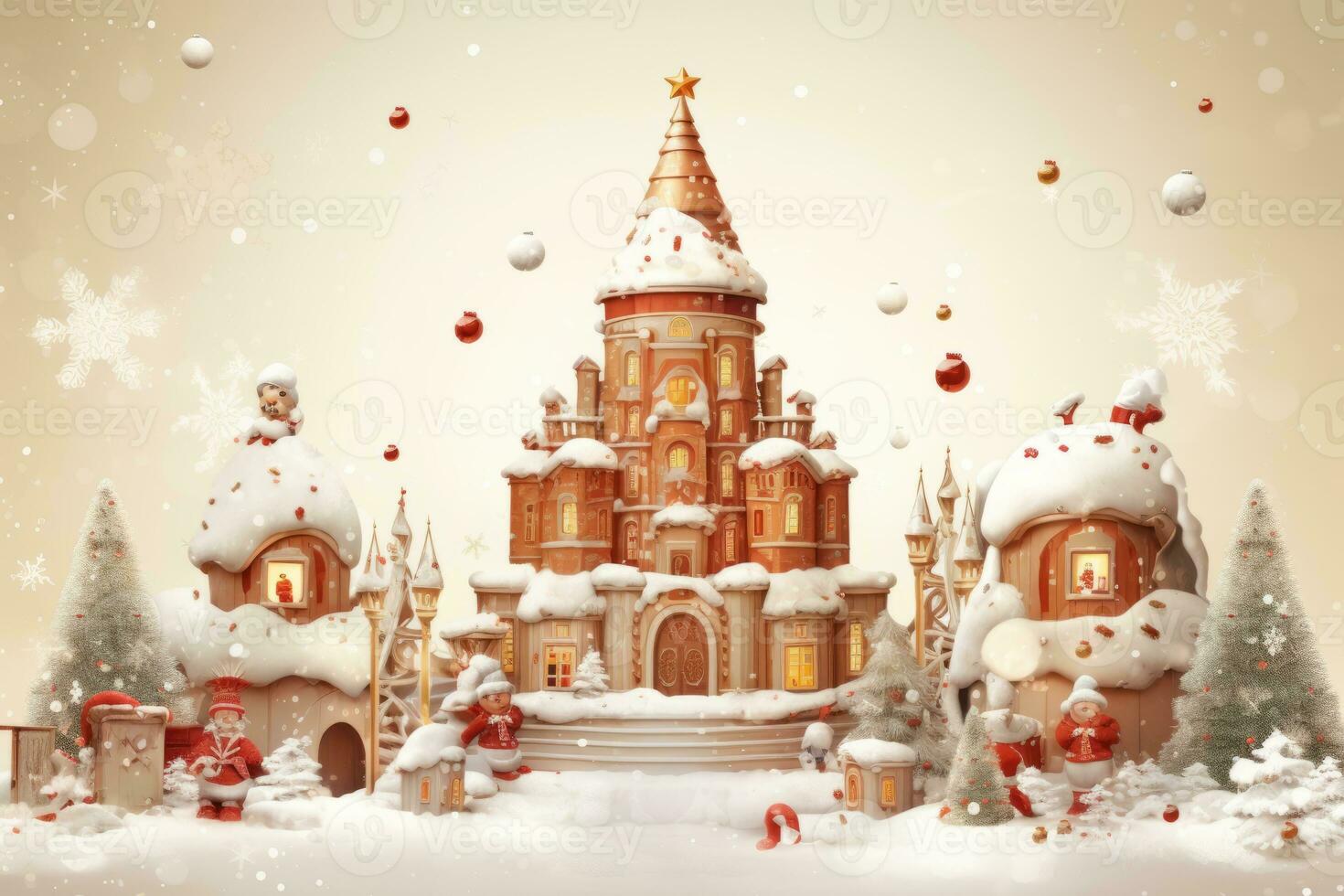 Merry Christmas celebration. Generative AI photo