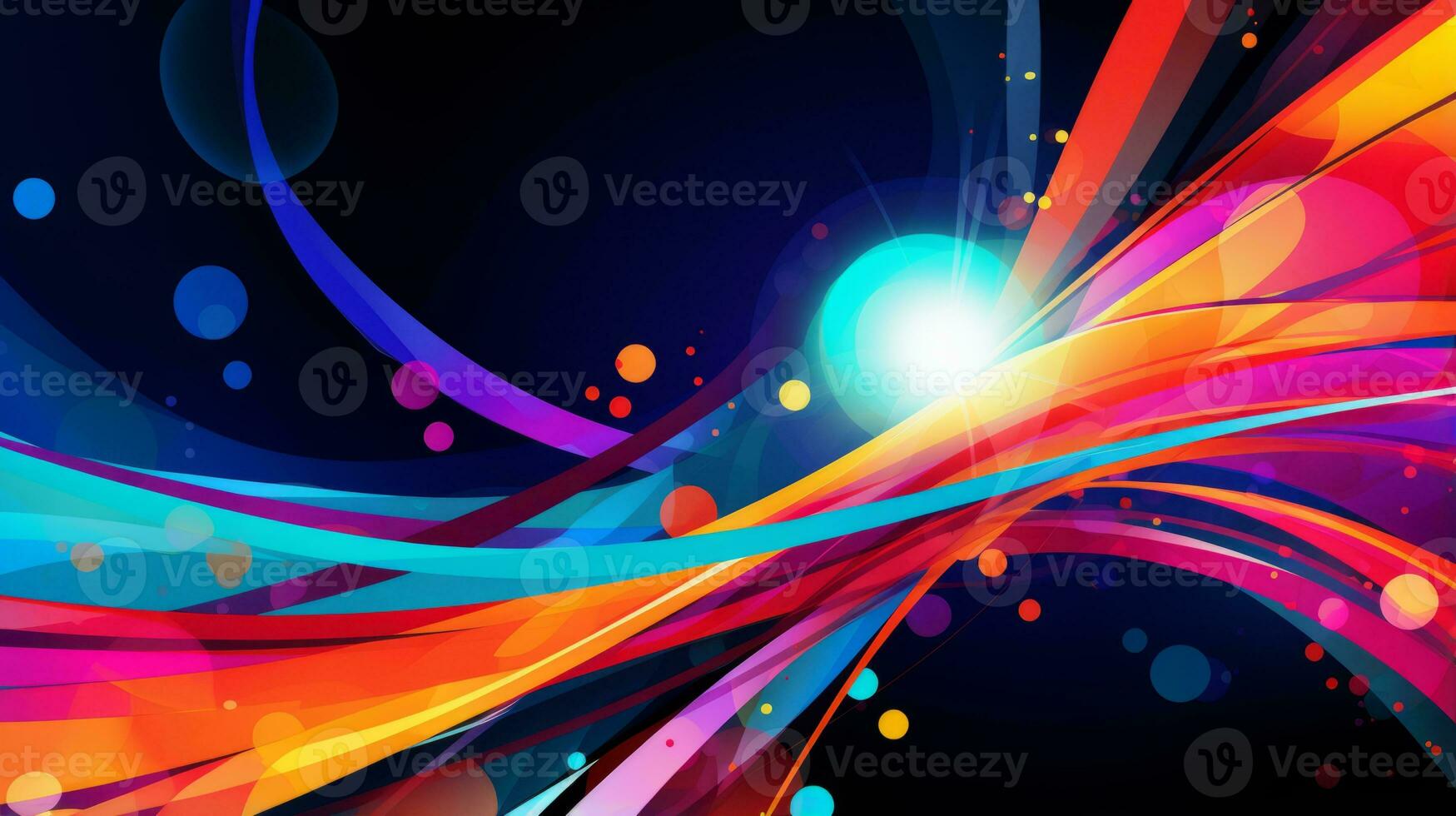 Energetic colorful abstract background. Generative AI photo