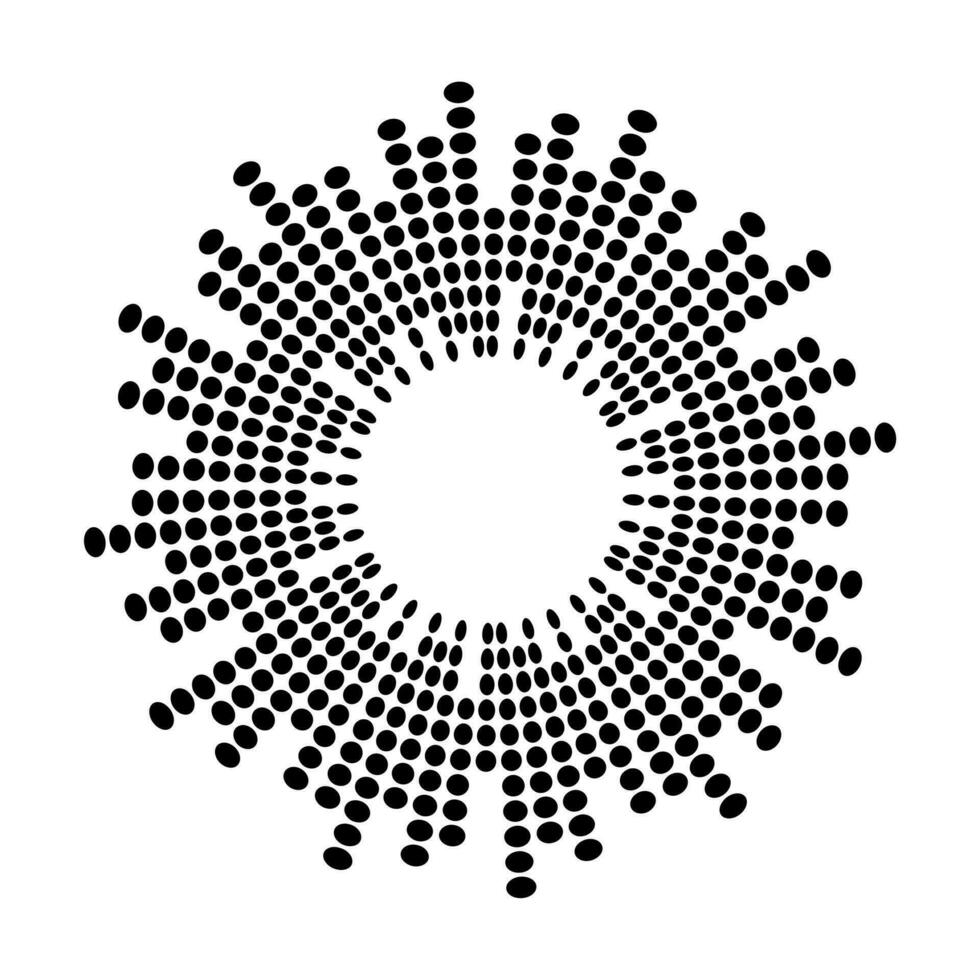 Abstract equalizer music sound wave circle vector icon symbol. logo design, round line icon, circle item, elements background, illustration